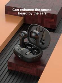 Rechargeable In-Ear Hearing AIDS, Rechargeable Amplification Headphones, For The Elderly, With Noise Cancellation Function, Hearing Amplifier, Personal Amplification Equipment With Portable Charging Box.