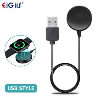 EIGIIS 1 件手表充电器兼容 Galaxy Watch 6/4/3/5pro，无线磁性快速充电（黑色）