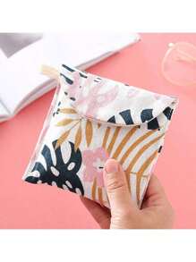 Sanitary Napkin Storage Bag Menstrual Bag Cute Portable Auntie's Towel Bag Large Capacity Tampon Bag Carry-On Bag 1pc