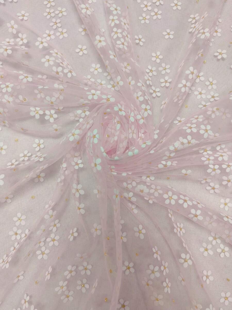 1st Kledingdecoratie Accessoire, Bloemblaadjes Fee Tule Print