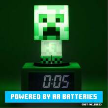 Creeper "Minecraft" Alarm Clock With Digital LED Display And Snooze Function - Creeper Alarm Clock, 16 Cm Size, Exclusive Design And Low Energy Consumption, Easy To Use - Multicolor - View 4