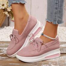 Women's Lightweight Suede Moccasins - Perfect For All-Day Comfort And Effortless Style - Pink - View 3
