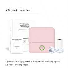 22 piezas Mini impresora fotográfica inalámbrica portátil en blanco y negro, Mini impresora de pegatinas compatible con iOS y Android sin impresión a color, impresora de bolsillo Bluetooth con impresión instantánea, regalos de temporada de regreso a clases para estudiantes y amigos