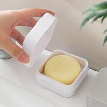 Portajoyas compacto con superficie cubierta de ABS para encimeras: almacenamiento sellado ahorrando espacio, superficie suave anti-manchas, rejilla de secado fácil de limpiar para el borde del fregadero, en 3 colores modernos (blanco/gris/negro)