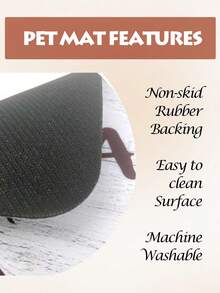 1pc Custom Dog Food Mat, Personalized Dog Mats With Pet Photo And Name, Custom Pet Placemat, Food And Water Mat, Ideal For Dog Lovers, Perfect For Any Special Occasion To Celebrate Your Furry Friend, Fashionable, Simple, Kawaii, Unique Personalized Customized Gifts, Ideal For Christmas, Valentine's Day, Mother's Day, Father's Day, Anniversaries, New Year - Multicolor - View 11