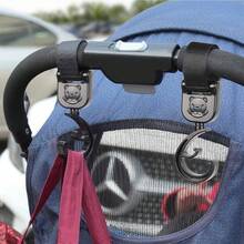 2pcs Baby Stroller Hooks, Nylon Strap 360° Rotating Multi-Purpose Strong Hanger For Infant Carriage - Multicolor - View 1