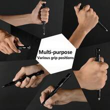 10-In-1 Tactical Pen With Multifunctional Features: Phone Stand, Screwdrivers, Waterproof Compartment, Tungsten Glass Breaker, Bottle Opener, Ink Refill - Cool Gift Idea For Dad, Men - Multicolor - View 9