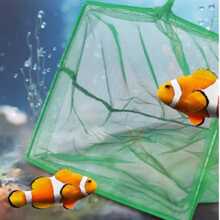1 Stück Aquariumzubehör, Fischschaufelnetz für Aquarien, quadratisch, für Aquarien, Tauchnetz, grün, geeignet für Aquarienfische, Aquarienfische
