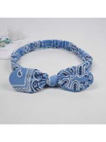 1 pezzo Fascia per capelli vintage da donna con motivo paisley intrecciata elastica/foulard per capelli/turbante fascia assorbente