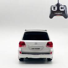 陆地巡洋舰遥控车 1/24 2.4GHz 2WD RC 漂移车，18KM/H+ 高速遥控赛车，带酷炫灯光，儿童玩具车