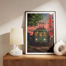 1buc Poză de perete nostalgică Estetică japoneză Imprime pe pânză Picturi Postere asiatice de epocă Decor retro pentru dormitor, sufragerie sau cărucior de bar, cămin, decor de perete Cadou pentru ea fără ramă - Multicolor - Vizualizare 4