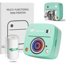 DOLEWA Wireless Portable Photo Printer, Mini Sticker Printer Compatible With IOS & Android, Bluetooth Pocket Printer Printing, Instant Printing