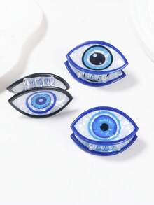 1 件可爱恶魔眼发夹 - 小尺寸，时尚图案，非常适合女士时尚配饰、优雅发夹、发爪、爪夹、发夹