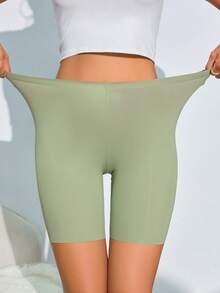 Aofeiqike 3条装优质性感舒适无缝女式短裤纯色提臀运动短裤 | 防滑内裤 | 高腰打底裤 | 女式平角内裤/内裤 | 多巴胺风格女士防暴露内裤