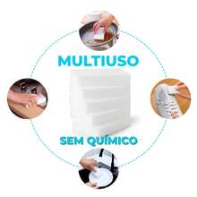 Esponjas Mágicas Limpeza Multiuso Tira Manchas Melamina 10x6x2cm