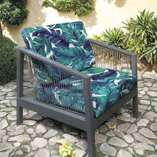 1 件 S/M/L 弹性庭院坐垫套，户外沙发套替换件，可洗庭院家具套 - 綠色 - 查看 10