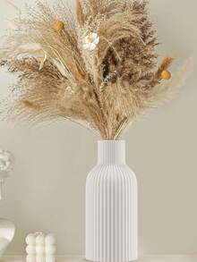 1pc Creative Vase With Round Mouth Lines,Suitable For Home Decor, Bedroom Decor, Office And Students, The Best And Christmas Gift,Storage,Wedding Decor,House Decor,Jewelry Organiser,Party Decorations Flower Vase Glass Vase