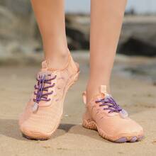 1 par de calcetines/zapatos de mujer para exteriores y playa, zapatos de agua con suela blanda para parque acuático, caminata por arroyos, natación, ejercicio en interiores, yoga, saltar la cuerda