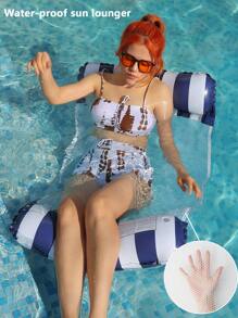 1 Pack Inflatable Adult Swimming Pool Float, Multi-Functional Water Hammock Lounge Chair, Beach Essentials, Beach Accessories