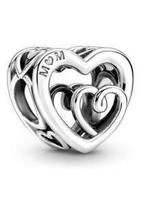 1Pc Valentine's Day Gift Love Series Love Bow Eternal Love Beads Charm For Snake Bracelet Necklace Key Chain Silver Pendant Beads Diy Jewelry Making Anniversary Christmas Gifts To Girl Lovers