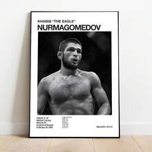 1 件无框流行黑白 U-终极格斗冠军赛 UFC 海报帆布印刷画墙饰健身房装饰 - 彩色 - 查看 40