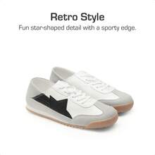 Boys Girls Fashion Sneakers Foldable Back Retro Classic Casual Tennis Lightweight Breathable Walking Shoes For Little/Big Kid - Black and White - View 8