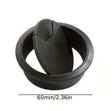 4pcs 60mm Plastic Desktop Cable Grommet Covers, Round Cable Management Grommets For Computer Desks