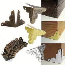 20pcs, 25MM, Metal Decorative Corner Guards For Wooden Box, Printed Wooden Box Edging - Multicolor - View 4