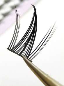 100 件/包浓密迷人的向日葵单根睫毛，自然卡通性感慵懒人形睫毛，睫毛簇，睫毛簇，单根睫毛，睫毛，假睫毛