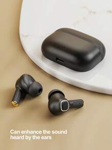 The Hearing Aid For The Elderly Is Rechargeable With Noise Elimination Function. The Hearing Amplifier Is Suitable For Adults/Elderly People With Mild To Moderate Hearing Loss, With Charging Box (Black) (White).