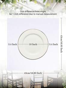 10 件白色布餐巾，方形可洗涤纶餐巾，适用于晚餐、酒店、婚礼、餐厅和派对（20*20 英寸 17*17 英寸） - 白色 - 查看 5