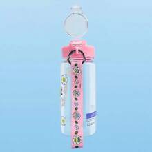 Miniso Minion Flower Series Drawstring Snap-Lid Plastic Cup 640mL/21.64oz, Cute And Portable, Everyday Durable(1 PC) - Pink - View 10