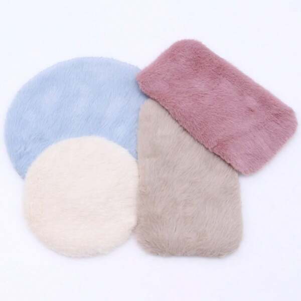 1pc Miniature Soft Plush Carpet For Dollhouse, Random Design Micro Realistic Decorative Accessory