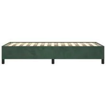 vidaXL Giroletto Senza Materasso Verde Scuro 80x200 Cm In Velluto - Green - View 5