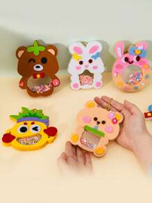 1pc Children Non-Woven Cloth Handmade Rattle, Felt Hanging Decoration, Preschool Handcraft Creative Educational DIY Kit, Kids Gift, Handmade DIY Materials, Educational Toys