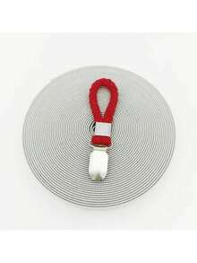 رف منشفة متعدد الاستخدامات مُنسوج، مشابك منشفة حلقية، مشابك معدنية لتخزين الحمام/المطبخ