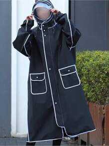 Long Raincoat Full Body Rainstorm Prevention Electric Bicycle Single Women Men Fashion Student Battery Bike Adult Poncho