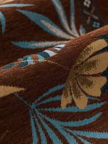 1PC Tropical Print Sofa Cushion Modern High Sense Style Living Room Home Decoration Sofa Cover For Single 2 Persons 3 Persons 4 Persons Sitting Sofa Chenille Fabric Jacquard Knitting Process Pet Anti-Dirty Sofa Cover Cushion - Coffee Brown - View 12