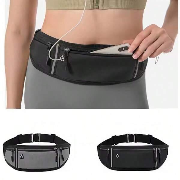 Borsa da vita da running professionale, cintura sportiva, custodia per telefono cellulare, tasca nascosta, borsa sportiva da palestra, zaino da running, unisex