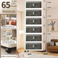 1/2/3/4/5 Drawer Style Storage Chest, Thick Plastic Cabinet, Multi-Layer Nightstand - Transparent - View 13