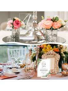 1/2/5/10 Stück Acryl Präsentationskarten Ständer, klarer Acryl Kartenhalter für Tischnummern bei Hochzeiten