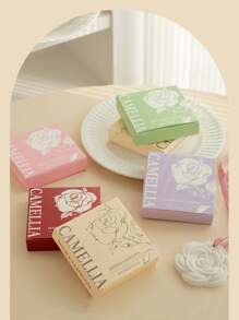 1/5pcs Camellia Shaped Room Wardrobe Fragrance Diffuser, Car Fragrance, Wedding Bridesmaid Gift, Air Freshener Fragrance Refill - Floral Scent - View 6