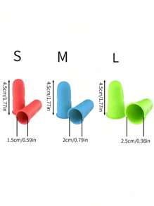 Set di 3 proteggi dita in silicone - resistenti al calore, antiscivolo, riutilizzabili per lavorazioni con pistola a colla a caldo, progetti fai-da-te