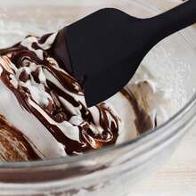 Silicone Cooking Spatula Set, Set With One Piece Design, Nonstick Rubber Spatula Kitchen With Stainless Steel Core For Cooking, Baking, And Mixing - Black