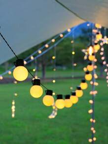 LED Outdoor Camping Atmosphere Light Solar Outdoor Waterproof Light USB/Battery Light Suitable For Outdoor Camping Canopy Tent Decoration Garden Courtyard Party Decoration Light