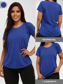 Women Sports Tees & Tanks - Azul - View 2