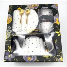 NEW In Box Sealed Grace Teaware Fine Porcelain Tea Time Gift 7PC Set - 1 - View 3