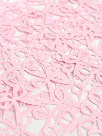 30/60/90 Pieces Pink Bow Confetti Shes Tying The Knot Bachelorette Bridal Shower Bachelorette Tying The Knot Bridal Shower Birthday Party Decoration