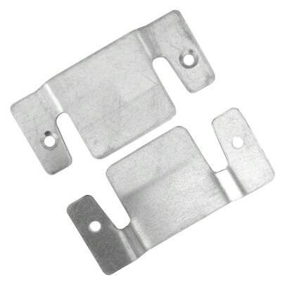 01 Par Conector de Encaixe para Móveis Compátivel Sofá Cabeceira Painel Galvanizado - Desk Design