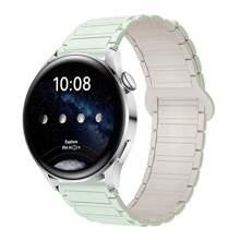 Correa magnética compatible con Samsung Galaxy Watch 7 6 5 4 de 40 mm y 44 mm, 5 Pro, 6 Classic y Watch GT5 de 46 mm, en tamaños de 18 mm, 20 mm y 22 mm, de silicona